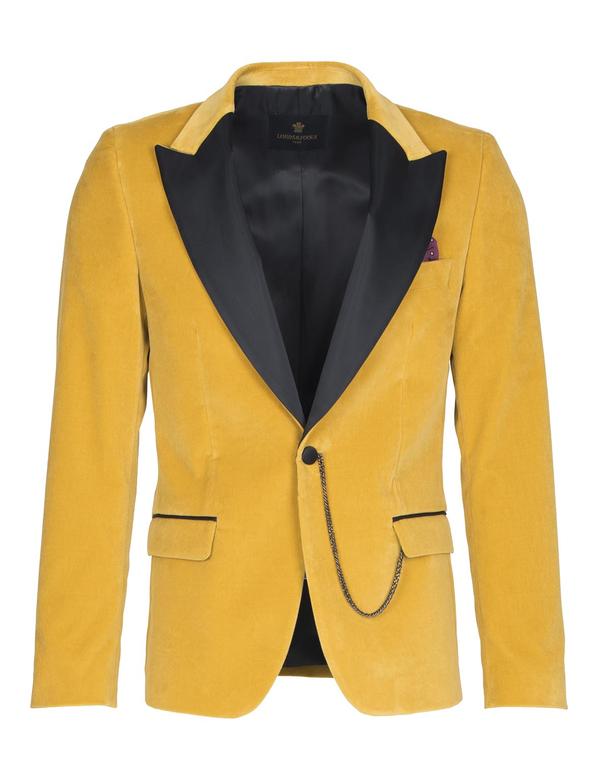 JACKET VELVET WITH SILK LEPEL