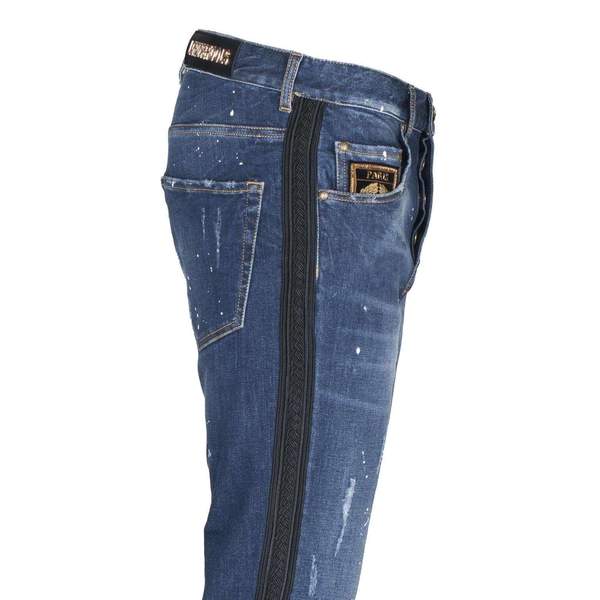 JEANS SLIM CUT WITH BAND ON THE SIDE